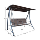 Kerti hinta, barna/sötétszürke, LAMIA