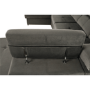 Ülőgarnitúra, szürkésbarna taupe, balos, LAMORA U