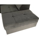 Ülőgarnitúra, szürkésbarna taupe, balos, LAMORA U