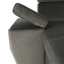 Ülőgarnitúra, szürkésbarna taupe, balos, LAMORA U