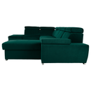 Ülőgarnitúra, smaragd, jobbos, LAMORA U