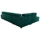 Ülőgarnitúra, smaragd, jobbos, LAMORA U