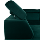 Ülőgarnitúra, smaragd, jobbos, LAMORA U