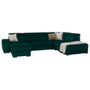 Ülőgarnitúra, smaragd, balos, LAMORA U