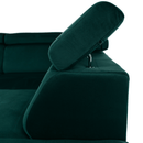 Ülőgarnitúra, smaragd, balos, LAMORA U