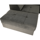 Ülőgarnitúra, szürkésbarna taupe, jobbos, LAMORA U