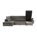 Ülőgarnitúra, szürkésbarna taupe, jobbos, LAMORA U
