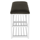 Lóca cipőtartóval, szürke/fehér, LANGELLA NEW