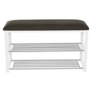 Lóca cipőtartóval, szürke/fehér, LANGELLA NEW