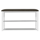 Lóca cipőtartóval, szürke/fehér, LANGELLA NEW