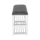 Lóca cipőtartóval, szürke/fehér, LANGELLA NEW