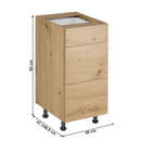 Alsó szekrény, artisan tölgy, LANGEN D40S3 P