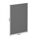 Mosogatógép ajtaja, szürke matt, 44,6x57, LANGEN