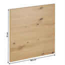 Mosogatógép ajtaja, artisan tölgy,  59,6x57 cm, LANGEN