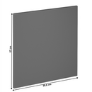 Mosogatógép ajtaja, szürke matt, 59,6x57 cm, LANGEN