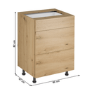 Alsó szekrény, artisan tölgy, LANGEN D60S3 P