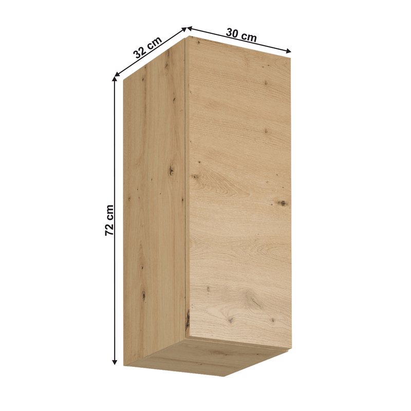 Felső szekrény, artisan tölgy, univerzális, LANGEN G30