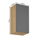 Felső szekrény, artisan tölgy/szürke matt, univerzális, LANGEN G40