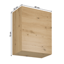 Felső szekrény, artisan tölgy, univerzális, LANGEN G60