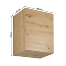 Felső szekrény, artisan tölgy, univerzális, LANGEN G60G