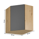 Felső szekrény, artisan tölgy/szürke matt, LANGEN G60N