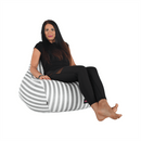 Babzsák, fehér/szürke, LAPIN