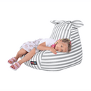 Babzsák, fehér/szürke, LAPIN