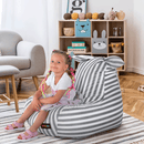 Babzsák, fehér/szürke, LAPIN