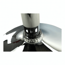 Bárszék, műbőr fehér/króm, LARIA NEW