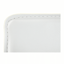 Bárszék, műbőr fehér/króm, LARIA NEW