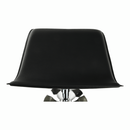 Bárszék, fekete textilbőr/króm, LARIA NEW