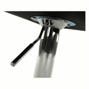 Bárszék, fekete textilbőr/króm, LARIA NEW