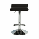 Bárszék, fekete textilbőr/króm, LARIA NEW