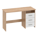 Számítógépasztal, sonoma tölgyfa/fehér, LARISTOTE NEW