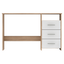 Számítógépasztal, sonoma tölgyfa/fehér, LARISTOTE NEW