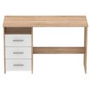 Számítógépasztal, sonoma tölgyfa/fehér, LARISTOTE NEW