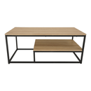 Dohányzóasztal, világos tölgy/fekete, LARON