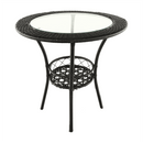 Kerti rattan szett 1+2, barna, LASAN