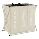 szövet szennyestartó kosár, szürke-bézs, LAUNDRY NEW TYP 3