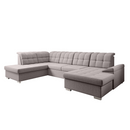 Kinyitható ülőgarnitúra, szürkésbézs Taupe, balos, OREO U