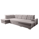 Kinyitható ülőgarnitúra, szürkésbézs Taupe, balos, OREO U