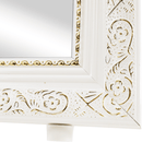 Álló tükor, fehér/arany dísz, LAVAL