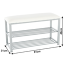 Lóca cipőpolccal, bézs/szürke, LANGELLA