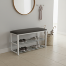 Lóca cipőtartóval, szürke/fehér, LANGELLA NEW