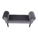 Lóca, Velvet szövet, szürke/fekete, BURDA