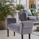 Lóca, Velvet szövet, szürke/fekete, BURDA