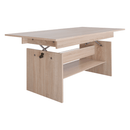 Kihúzható étkező-/dohányzóasztal, sonoma tölgy, 120/160x70 cm, LAVKO NEW