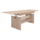 Kihúzható étkező-/dohányzóasztal, sonoma tölgy, 120/160x70 cm, LAVKO NEW