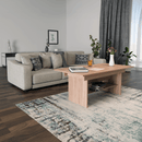 Kihúzható étkező-/dohányzóasztal, sonoma tölgy, 120/160x70 cm, LAVKO NEW