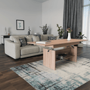 Kihúzható étkező-/dohányzóasztal, sonoma tölgy, 120/160x70 cm, LAVKO NEW